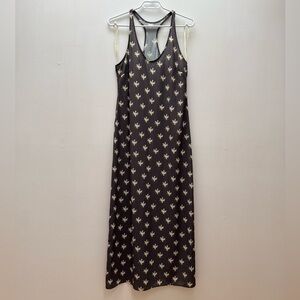 Pink Martini - NWT Grey Maxi Racerback Dress with Lillies